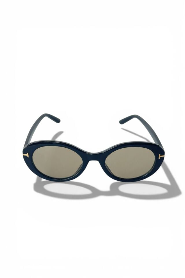 Siena Kadın Siyah çerçeve modern popüler Oval Güneş Gözlüğü – Aksesuar Detaylı Uv400